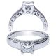 Taryn 14k White Gold Princess Cut Solitaire Engagement Ring TE9056W44JJ 