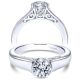Taryn 14k White Gold Round Solitaire Engagement Ring TE9057W44JJ 
