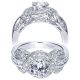 Taryn 14k White Gold Round Halo Engagement Ring TE9072W44JJ 