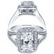 Taryn 14k White Gold Round Halo Engagement Ring TE9079W44JJ 