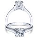 Taryn 14k White Gold Round Solitaire Engagement Ring TE9088W4JJJ 