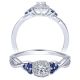 Taryn 14k White Gold Round Halo Engagement Ring TE911590R0W44SA 
