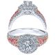 Taryn 14K White/Rose Round Double Halo Engagement Ring TE911597R0T44PS