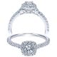 Taryn 14k White Gold Round Halo Engagement Ring TE911601R1W44JJ 