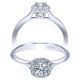 Taryn 14k White Gold Round Halo Engagement Ring TE911730R0W44JJ 