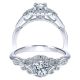 Taryn 14k White Gold Round Halo Engagement Ring TE911732R0W44JJ 