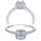 Taryn 14k White Gold Princess Cut Halo Engagement Ring TE911771S0W44JJ 