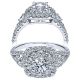 Taryn 14k White Gold Round Double Halo Engagement Ring TE911779R0W44JJ