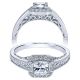 Taryn 14k White Gold Princess Cut Halo Engagement Ring TE911870S2W44JJ 