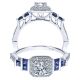 Taryn 14k White Gold Round Halo Engagement Ring TE911933R0W44SA