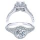 Taryn 14k White Gold Round Halo Engagement Ring TE911954R0W44JJ 