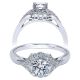 Taryn 14k White Gold Round Halo Engagement Ring TE911958R2W44JJ 