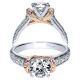 Taryn 14K White/Rose Round Straight Engagement Ring TE9238T44JJ 