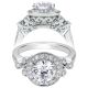 Taryn 14k White Gold Round Halo Engagement Ring TE9240W44JJ