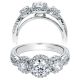 Taryn 14k White Gold Round Halo Engagement Ring TE9252W44JJ