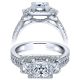 Taryn 14k White Gold Princess Cut Halo Engagement Ring TE9253W44JJ 
