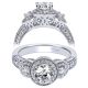 Taryn 14k White Gold Round Halo Engagement Ring TE9270W44JJ 