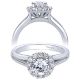 Taryn 14k White Gold Round Halo Engagement Ring TE9391W44JJ 