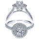 Taryn 14k White Gold Round Halo Engagement Ring TE98566W44JJ 