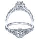 Taryn 14k White Gold Round Halo Engagement Ring TE98575W44JJ 