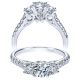 Taryn 14k White Gold Round 3 Stone Engagement Ring TE98579W44JJ