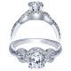 Taryn 14k White Gold Round Halo Engagement Ring TE98604W44JJ 
