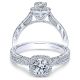 Taryn 14k White Gold Round Halo Engagement Ring TE98629W44JJ