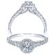 Taryn 14k White Gold Round Halo Engagement Ring TE98863W44JJ 