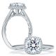 A.JAFFE Platinum Classic Engagement Ring ME1844Q
