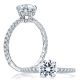 A.JAFFE Platinum Classic Engagement Ring ME1857Q