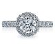 38-25RD65 Platinum Tacori Blooming Beauties Engagement Ring