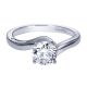 Gabriel 14 Karat Contemporary Engagement Ring ER7909W44JJ