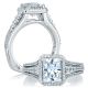 A.JAFFE Platinum Signature Engagement Ring MES568