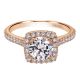 Gabriel 14 Karat Contemporary Engagement Ring ER8152K44JJ