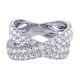 Gabriel Fashion 14 Karat Lusso Diamond Ladies' Ring LR5725W44JJ