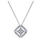 Gabriel Fashion 14 Karat Clustered Diamonds Necklace NK4955W45JJ