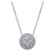 Gabriel Fashion 14 Karat Clustered Diamonds Necklace NK4412W45JJ