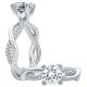 A.JAFFE Platinum Classic Engagement Ring ME1761