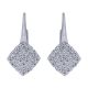 Gabriel Fashion 14 Karat Clustered Diamonds Leverback Earrings EG12174W45JJ