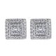 Gabriel Fashion 14 Karat Clustered Diamonds Stud Earrings EG11741W44JJ