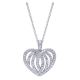 Gabriel Fashion 14 Karat Eternal Love Heart Necklace NK3258W45JJ