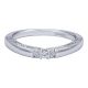 Gabriel 14 Karat Contemporary Wedding Band WB10487W44JJ