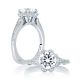 A.JAFFE Platinum Signature Engagement Ring MES645