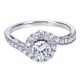 Gabriel 14 Karat Contemporary Engagement Ring ER97775W44JJ
