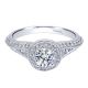 Gabriel 14 Karat Victorian Engagement Ring ER910097W44JJ