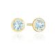 Tacori Allure Round Sky Blue Topaz Stud Earring FE823RD5BTY