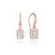Tacori Allure Emerald Diamond French Wire Earring FE824EC55X4LDPK