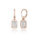 Tacori Allure Emerald Diamond French Wire Earring FE824EC65X45LDPK