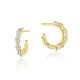 Tacori Stilla Small Hoop Earrings in 18k Yellow Gold FE827Y