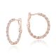 Tacori Stilla Large Hoop Earrings in 18k Rose Gold FE828PK